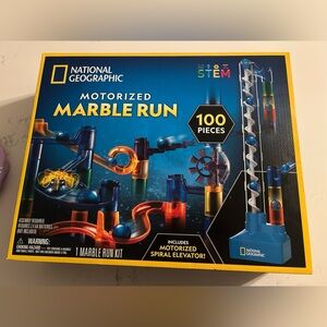 National Geographic Motorized Marble Run - Blue, Orange, Yellow